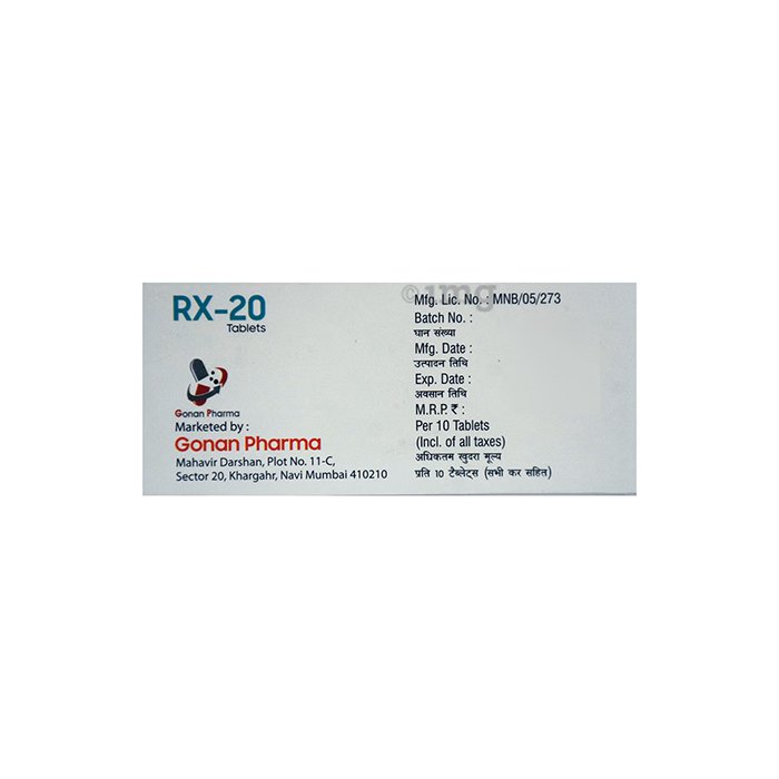 RX 20mg Tablet - Image 3